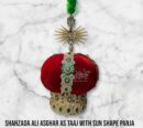 Beautifull Taj Shahzada Asghar with Red and Green Color Stones