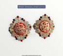 Imamzamin Ya Ali AS , Ya Fatima SA With Red Stones & Red Background