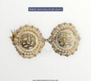 Imamzamin Ya Ali AS , Ya Fatima SA With White Pearls Stones & White Pearls Background