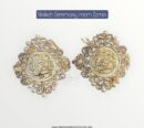 Imamzamin Ya Ali AS , Ya Fatima SA With White Pearls  Stones & White Pearls Background