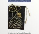New Arrival Tasbeeh Ya Fatima SA With Velvet Pouch | Black Color (12 Sets)