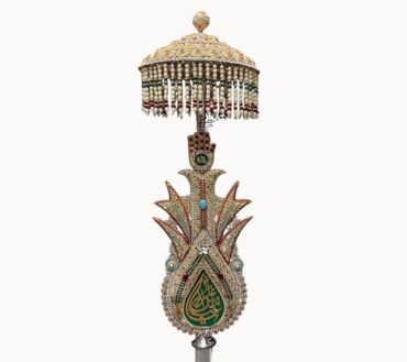 Beautiful Umbrella Panja Imam Hussain (A.S) with Zulfiqar & Amama – 36 Inch